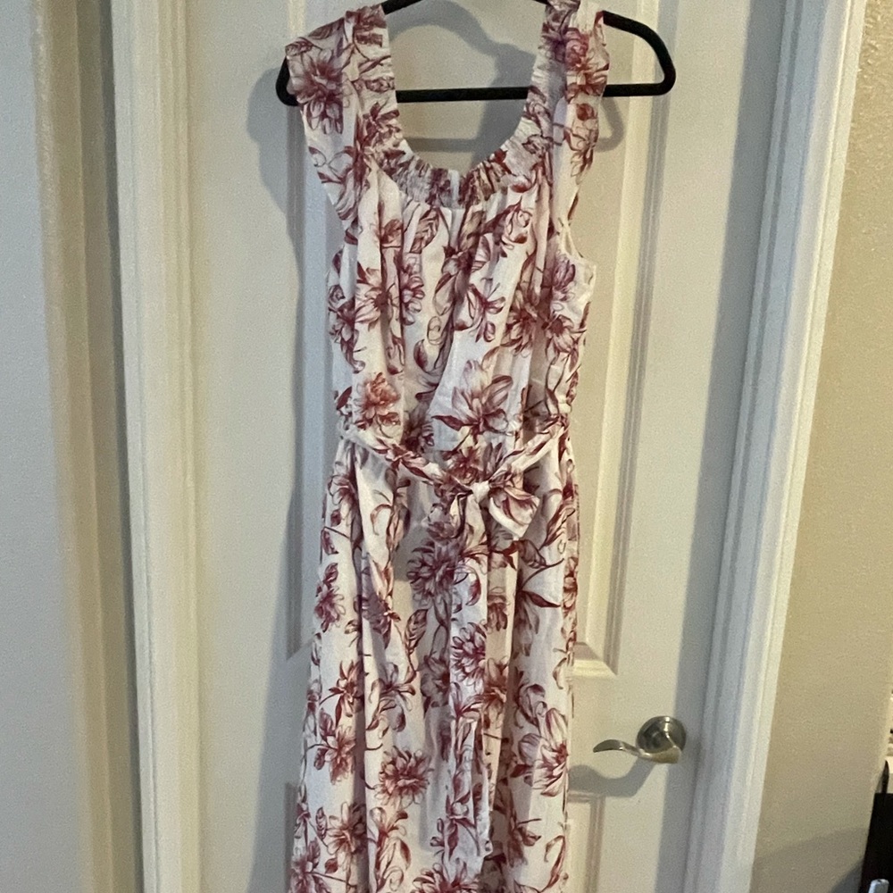 NWT lane Bryant maxi dress. Red & white.